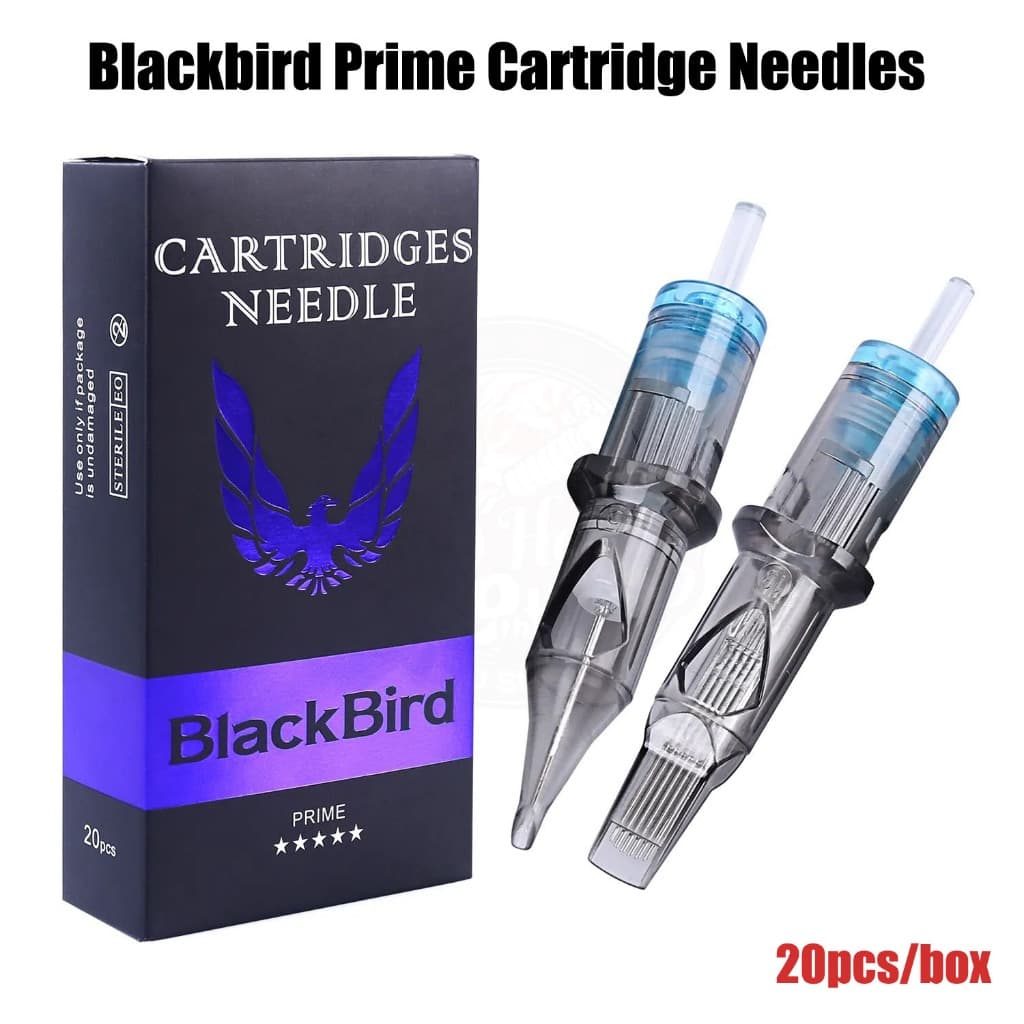 20 ชิ้น Blackbird ทิ้งตลับหมึกสักเข็ม 0.35 มิลลิเมตร RL ฿ RM CM M1 ถาวร Liner และ Shader เข็มตลับหมึก