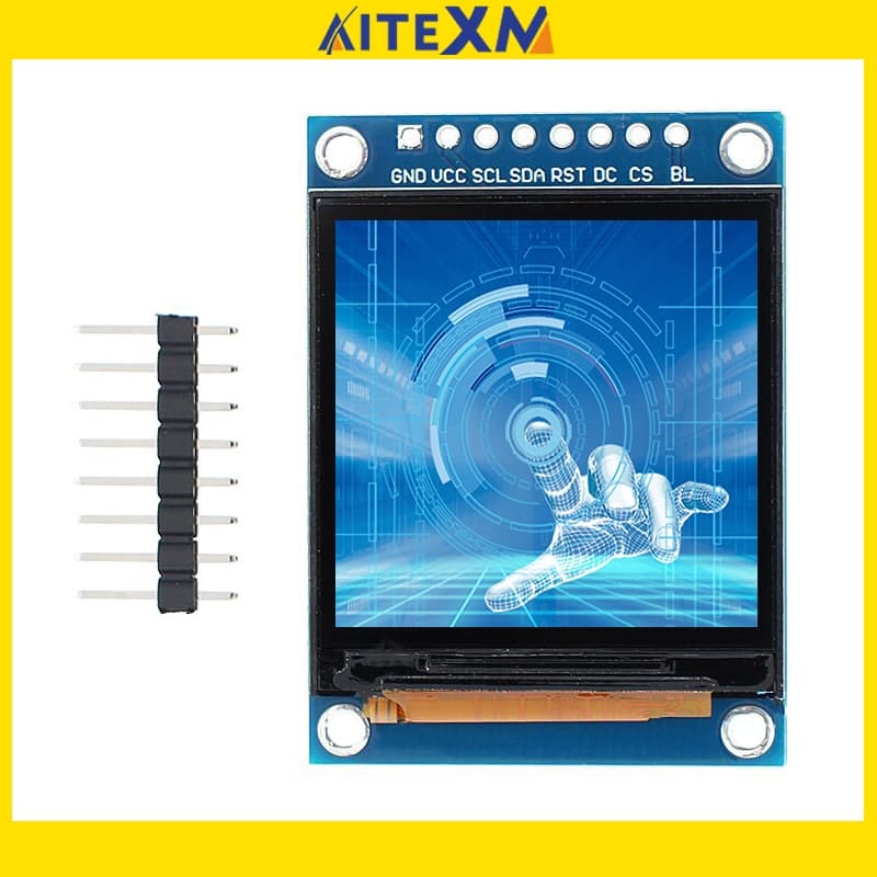 1.54 นิ้ว 1.54 "สีจอแสดงผล TFT โมดูล HD IPS LCD หน้าจอ LED 240x240 SPI อินเทอร์เฟซ ST7789 สําหรับ Arduino