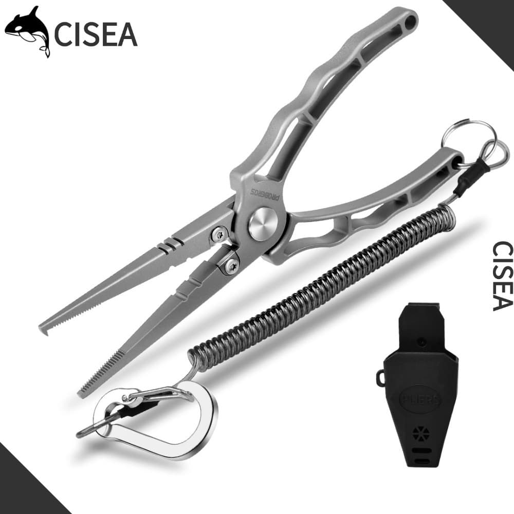 CISEA F304 คีม สายเบ็ด คีมตกปลา ชุดคีม คีม knipex คีมย้ํา 147g 18.5cm