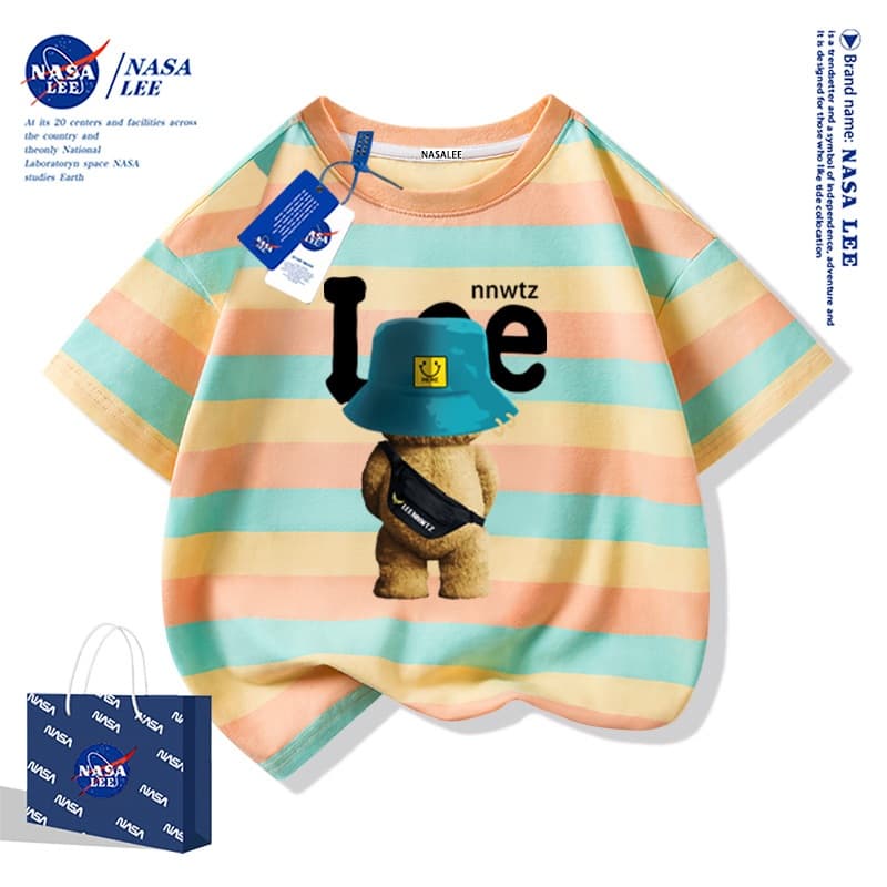 [จัดส่งในวันเดียวกัน] นาซ่า เสื้อยืดผ้าฝ้ายแท้ สำหรับชายและหญิง เหมาะสำหรับสภาพอากาศร้อน