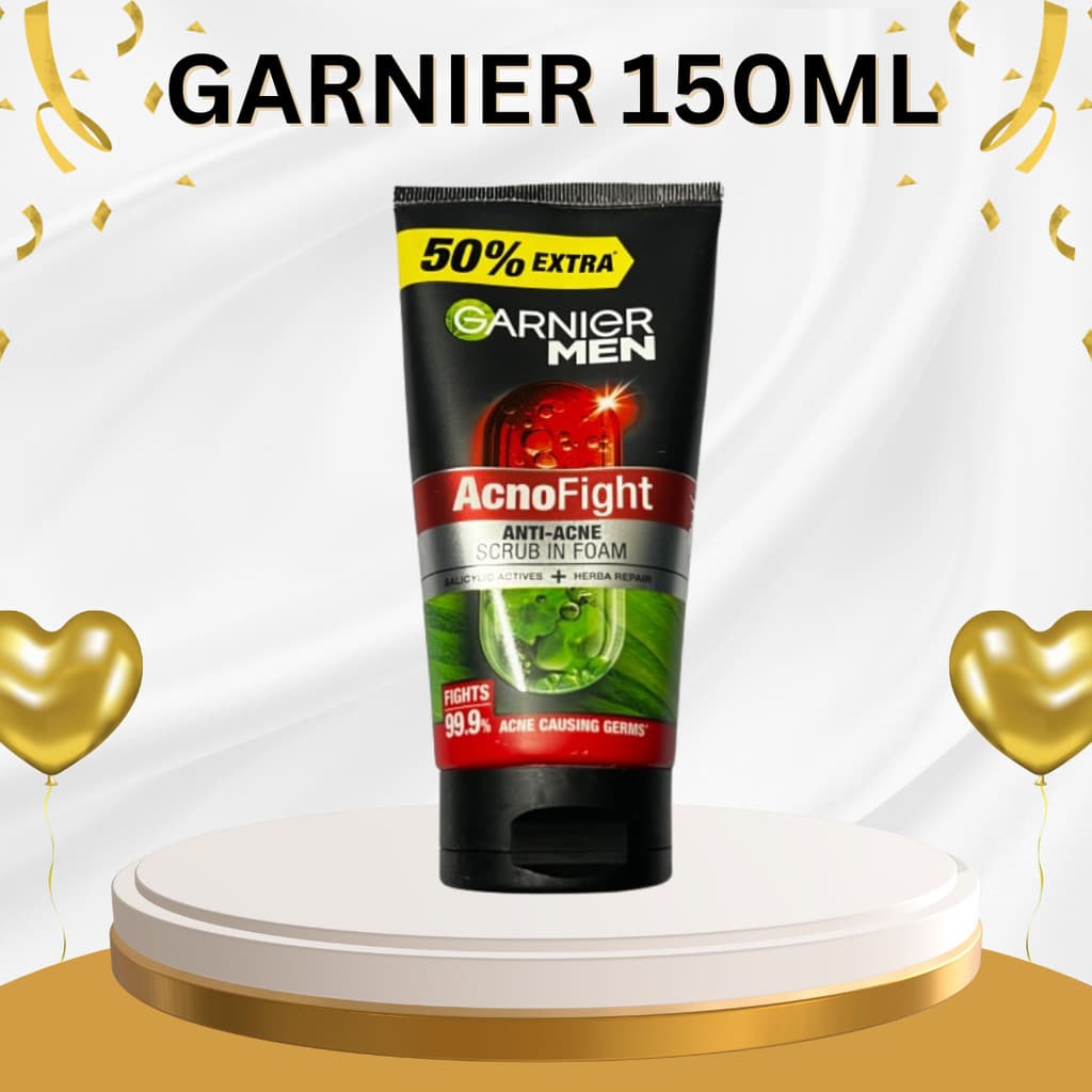(หลอดใหญ่)GARNIER ACNOFIGHT TURBOLIGHT 150 ml การ์นิเย่ โฟม 150 มล.พร้อมส่ง