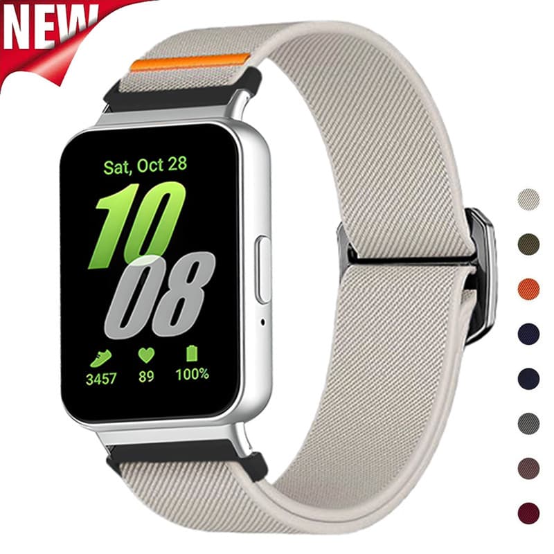 ไนลอนทอสายรัดสําหรับ Samsung Galaxy Fit 3 สายนาฬิกาปรับสร้อยข้อมือสําหรับ Galaxy Fit3 สายรัดข้อมือ Correa อุปกรณ์เสริม
