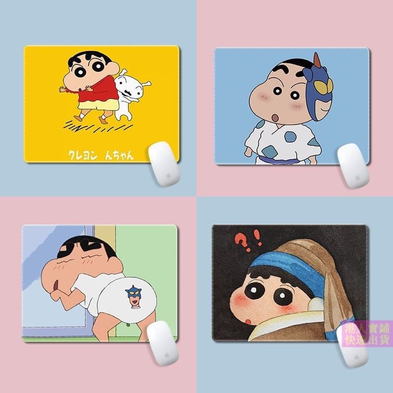 【สินค้าในสต็อก】แผ่นรองเมาส์ซิลิโคน ลายการ์ตูนชินจัง 3D สำหรับเล่นเกม  แบบพกพา สําหรับคอมพิวเตอร์ตั้งโต๊ะ ใช้