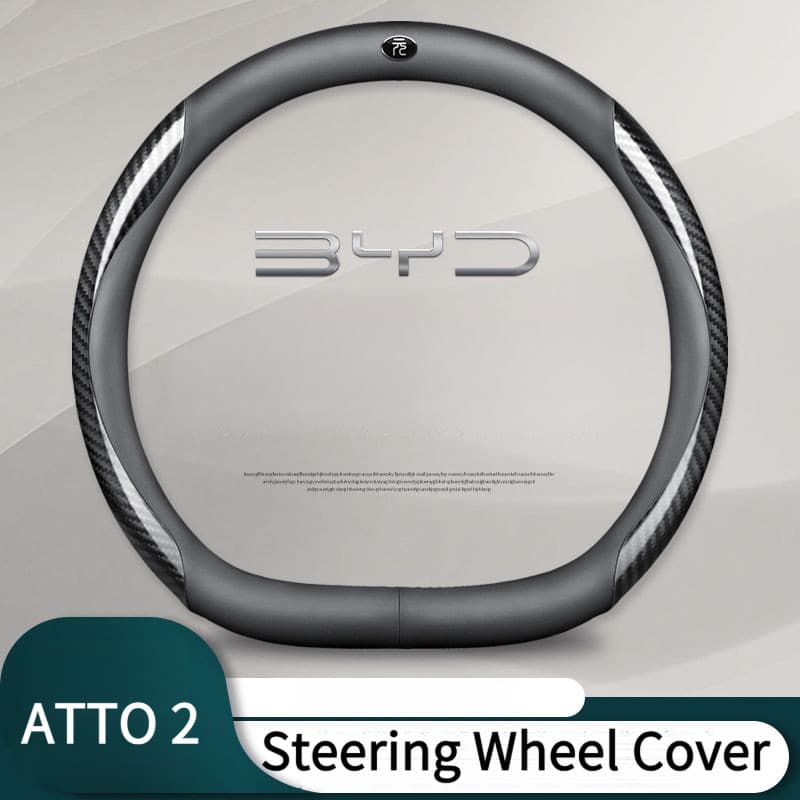 2025 ใหม่ทั้งหมด BYD ATTO2 ATTO 2 ฝาครอบพวงมาลัยอุปกรณ์ตกแต่งภายในฝาครอบแฮนด์