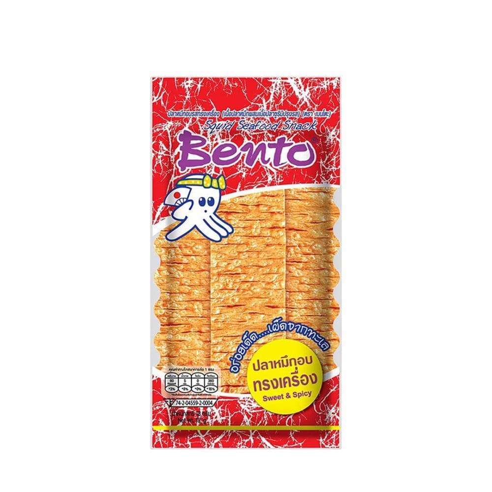 [สินค้าส่งด่วน] เบนโตะ ปลาหมึกอบทรงเครื่อง 18 กรัม BENTO SWEET SPICY 18G.