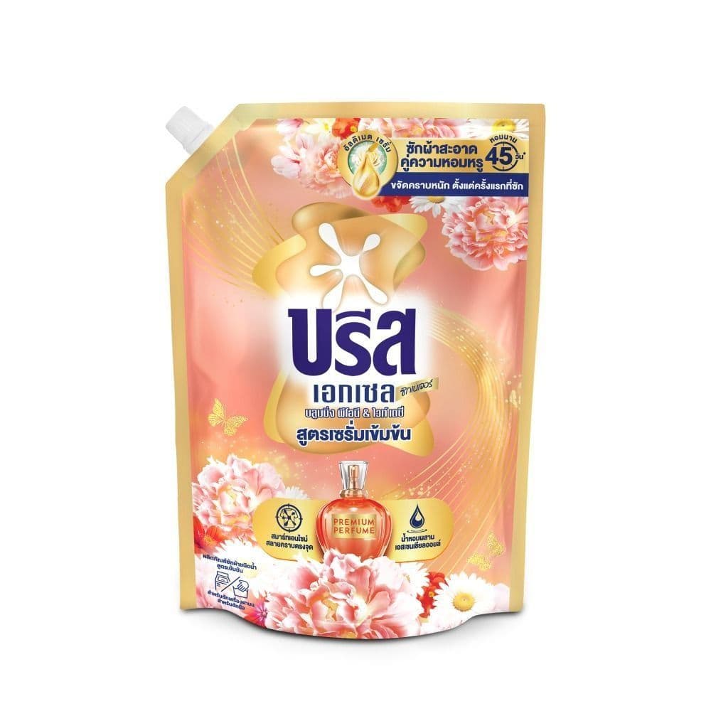 [สินค้าส่งด่วน]  บรีสเอกเซล ซักผ้าน้ำ บลูมมิ่งพีโอนี 1300 มล. BREEZE EXCEL LIQUID BLOOMING PEONY 1300 ML.