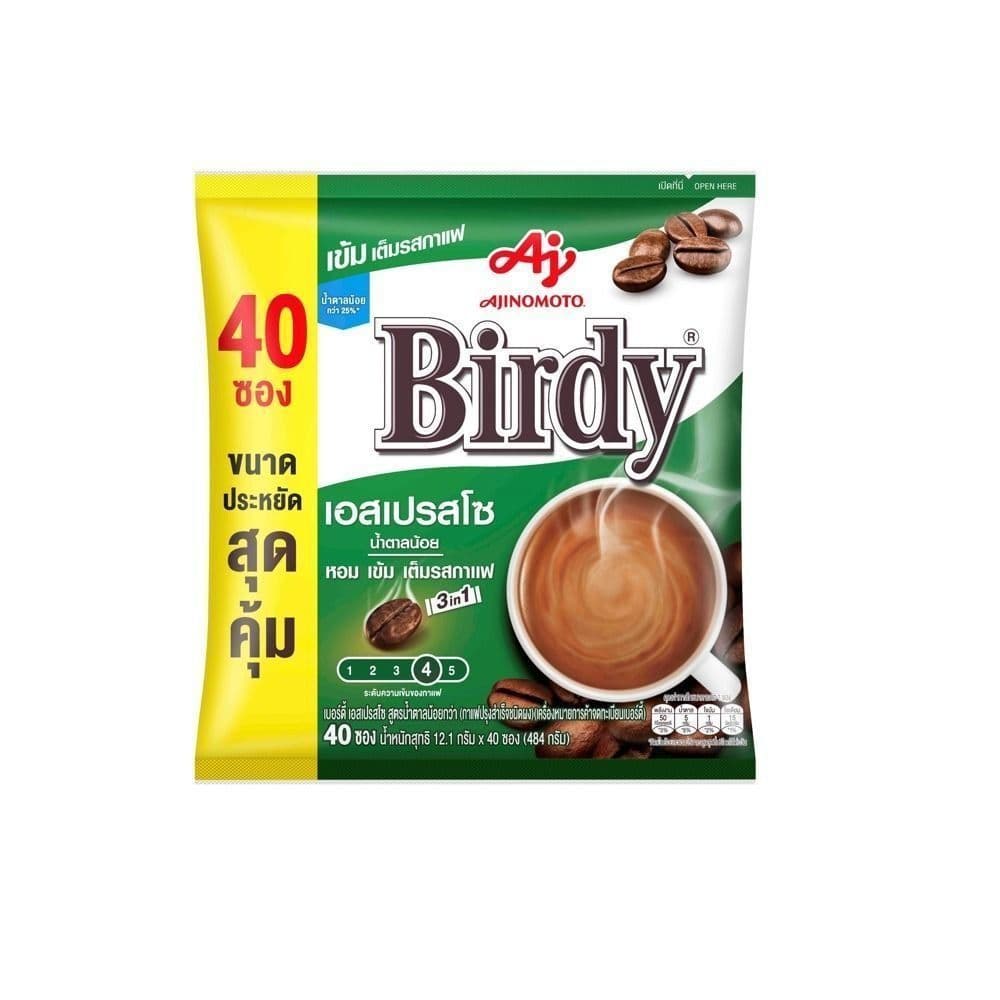 [สินค้าส่งด่วน] เบอร์ดี้ 3อิน1 เอสเปรสโซ 12.1ก. X 40ซ. BIRDY 3IN1 ESPRESSO 12.1G. X 40S.