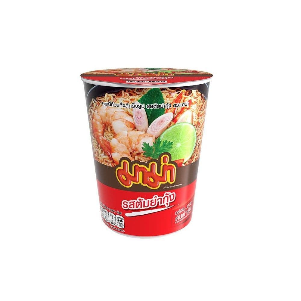 [สินค้าส่งด่วน] มาม่าคัพ บะหมี่กึ่งสำเร็จรูป รสต้มยำกุ้ง 60 กรัม MAMA CUP INSTANT NOODLE TOMYUM KUNG 60 G.