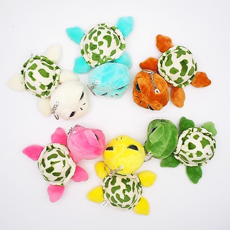 🔥Sale！10Baht！🐶🦆🐢พวงกุญแจเต้า➕หมาร้องมีไฟ➕เป็ดร้องมีไฟ➕หมวก Boll turtle/Dog/Duck keychain WG