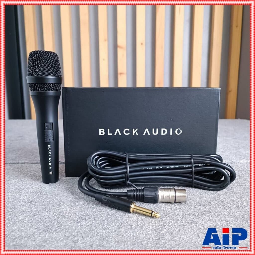 BLACK AUDIO XM-1 ไมค์สาย แถมสายยาว 5 เมตร ไมโครโฟนไดนามิค (Dynamic) ไมโครโฟน XM 1 XM1 เอไอ-ไพศาล +++