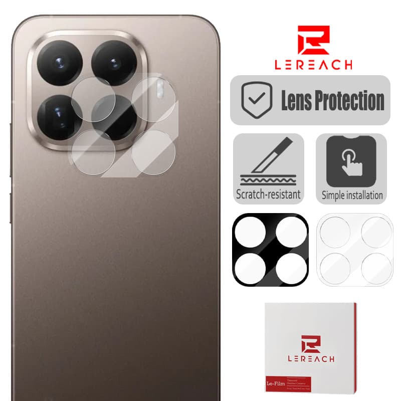 Lenuo & Lereach Anti-Scratch เลนส์ป้องกันฟิล์มสําหรับ Xiaomi 17T Pro 15T Pro โทรศัพท์กล้องเลนส์ 2 ชิ้น HD กระจกนิรภัยใสติดตั้งง่าย