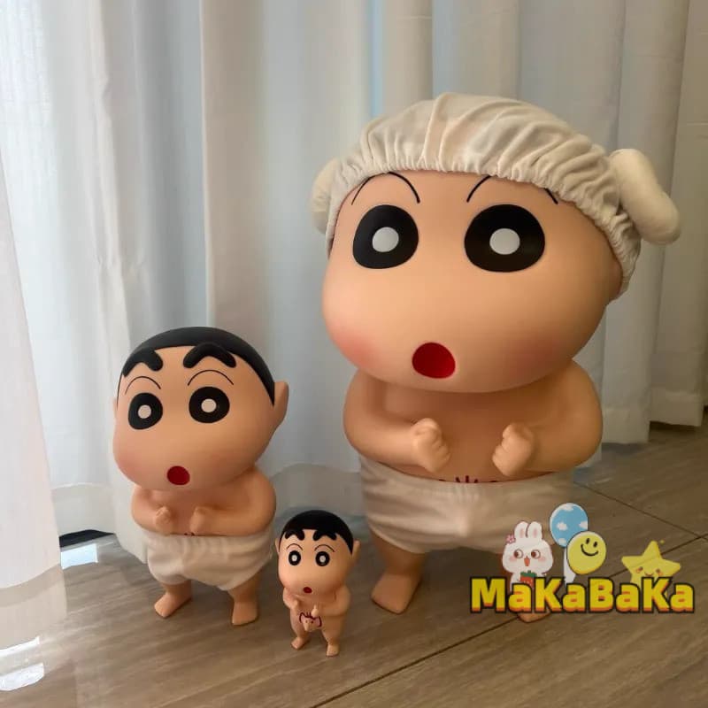 ตุ๊กตาครายอนชินจังในสต็อก ของตกแต่งโต๊ะทำงาน ชุดอาบน้ำสร้างสรรค์ ตุ๊กตาครายอนชินจัง ของตกแต่งบ้าน ของขวัญ