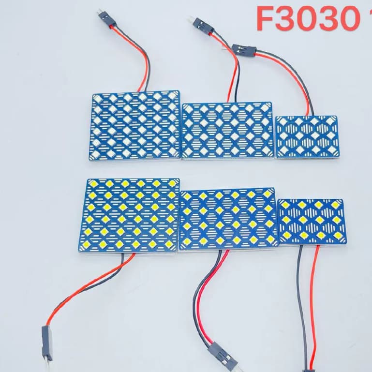ไฟเพดาน ใช้สำหรับรถยนต์ กระบะ สิบล้อ ไฟรุ่น F3030 มี12Vกับ24V ให้เลือก มีหลากหลายLED ราคาขาย1อัน
