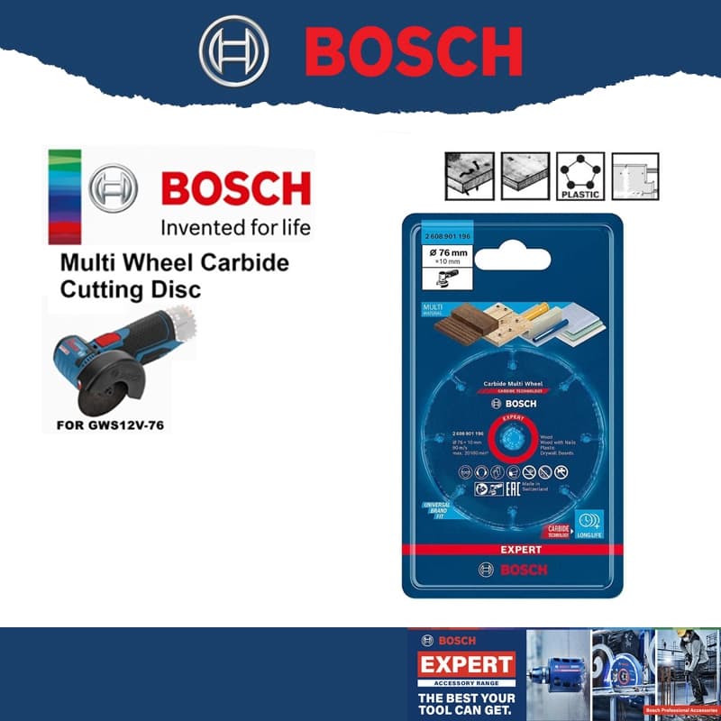Bosch ใบตัดอเนกประสงค์ 3" bosch carbide multi wheel 2608901196