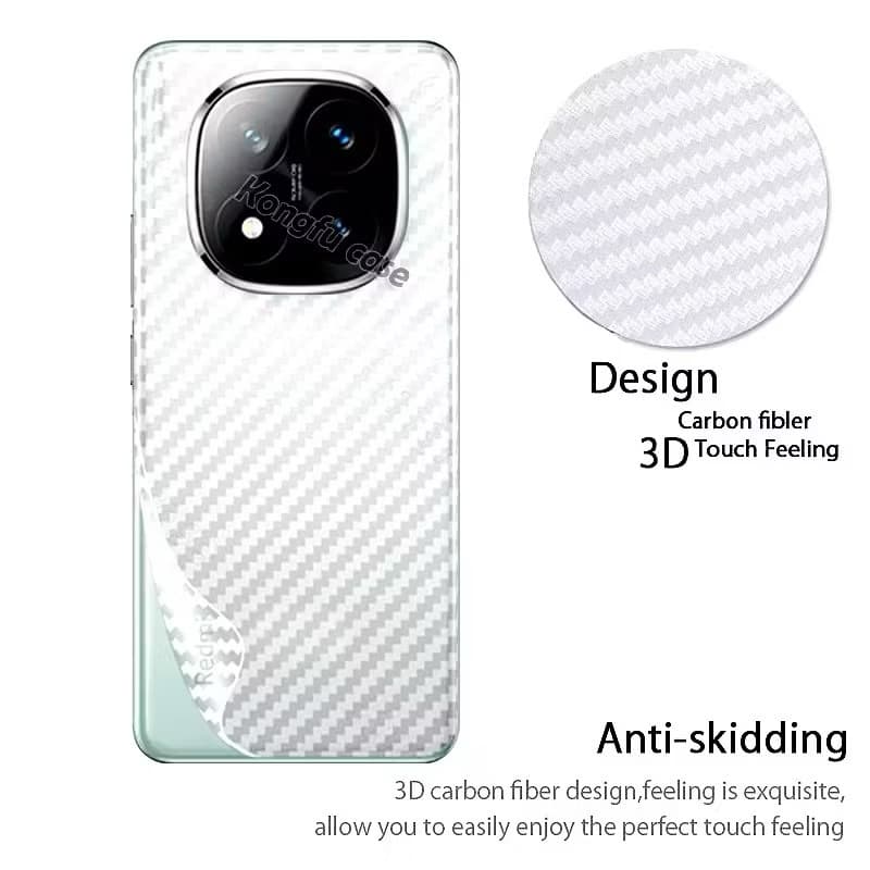 (ส่งในไทย)ฟิล์มหลังลายเคฟล่า สำหรับรุ่น Xiaomi Redmi Note14/Redmi Note 14Pro/Redmi Note 14 Pro+5G