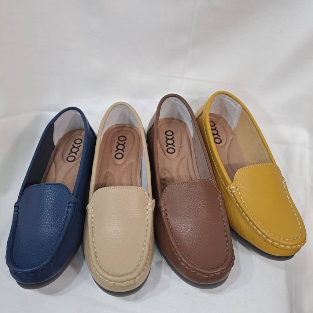 [Restock] OXXO Classic Slip on รองเท้าสลิปออน หนังแท้ Upper ใส่สบาย นิ่มมาก ขายดี รีสต็อครอบที่ 100!