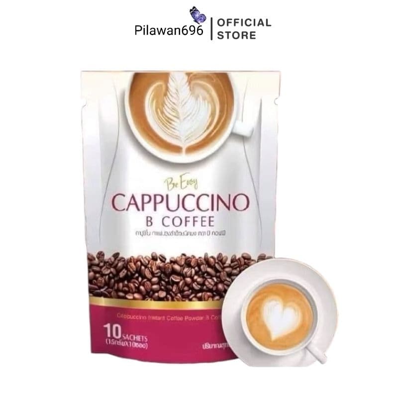 ☕️กาแฟนางบี Be Easy Cappuccino กาแฟบีอีซี่ กาแฟนางบี (1ห่อ มี 10 ซอง)