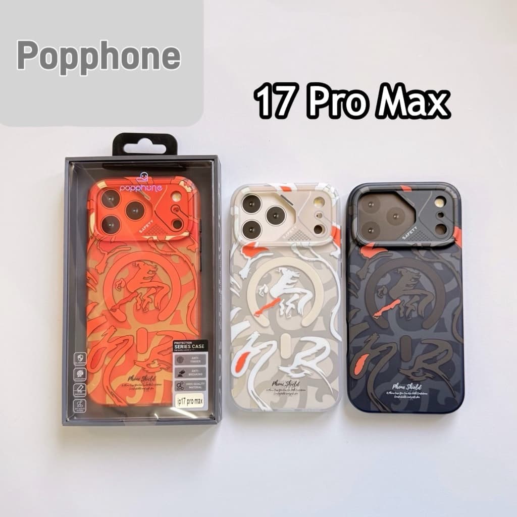 💥Popphone💥เคสแม่เหล็กลายอักษรกราฟฟิตี้ (Graffiti) มีแม่เหล็กชาร์จ สำหรับรุ่น iP 17 pro max 16promax 15promax s26ultra