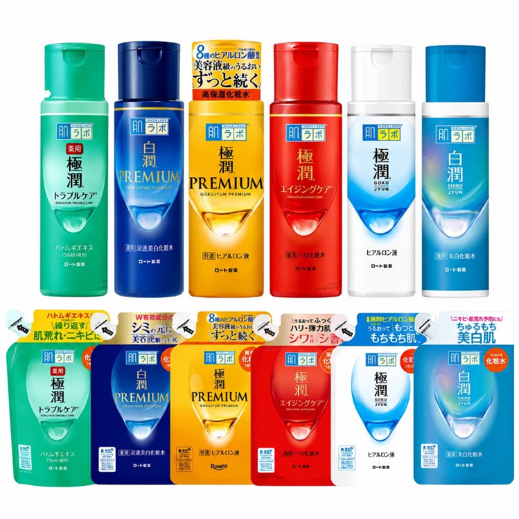 (พร้อมส่งในไทย) Hada Labo Lotion 170ml น้ำตบ น้ำนม รีฟิล ฮาดะสีทอง น้ำตบสีน้ำเงิน สูตรขาว ชุ่มชื้น จากญี่ปุ่น ของแท้100%