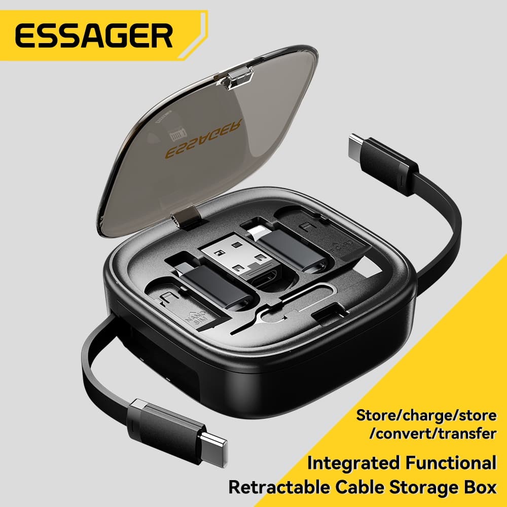 Essager 60W USB C to USB C OTG Box Adapter for Phones