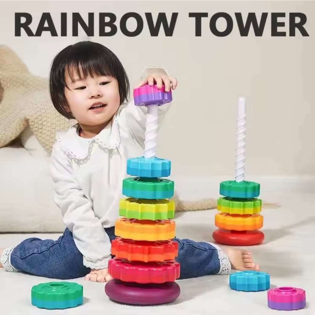* ออกบิลได้ (แจ้งทางแชท) บล็อกสวม Rainbow Tower วงแหวนสีรุ้ง