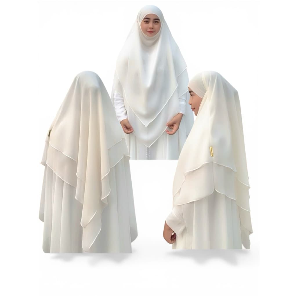 Hijabผ้าคลุมผ้าจีฟองหน้าฝรั่งเศษ