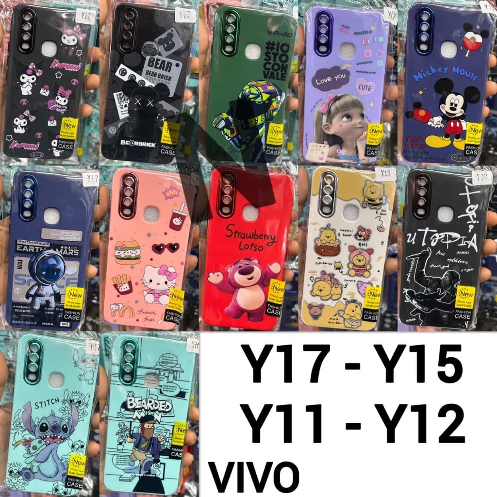 CASE เคสVIVO  - Y17 - Y11 - Y12 - Y15 - กำมะหยี่ ลายการ์ตูน📮✅