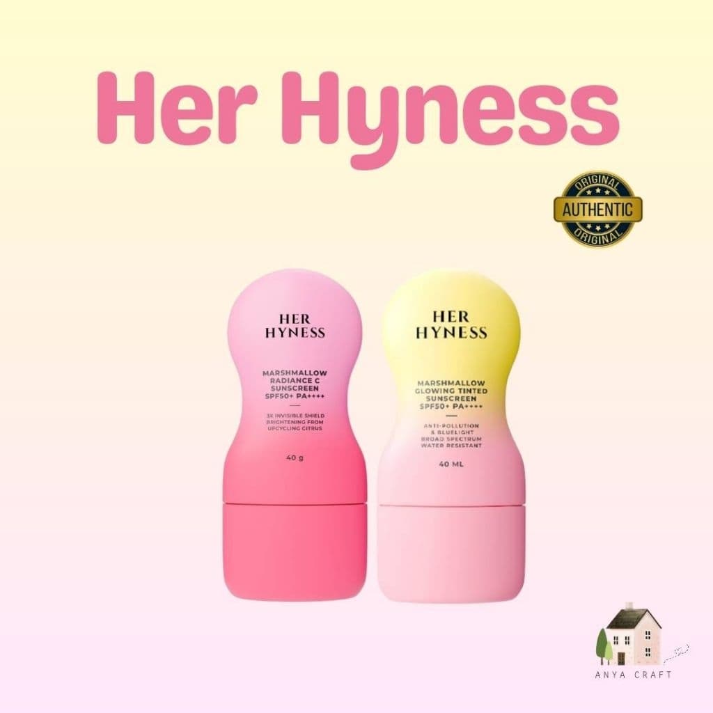 A007-HER HYNESS ครีมกันแดดมาร์ชเมลโลว์ เนื้อเนียนนุ่ม ควบคุมความมัน ปรับสีผิว 40g