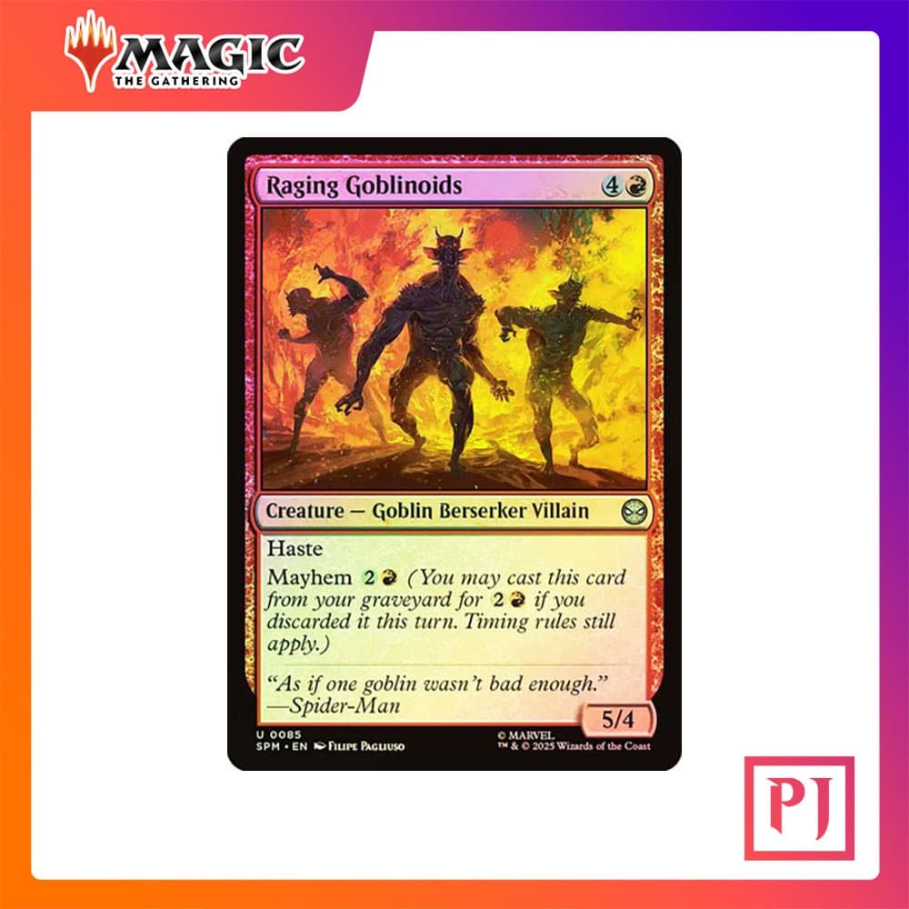 [MTG] Raging Goblinoids [SPM] [RED] [UNCOM] [FOIL] [ENG] (การ์ดเมจิค / Magic the Gathering)