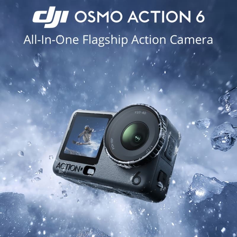 DJI Osmo Action 6 - Action Camera | 1/1.1 New Sensor 4K/120fps
