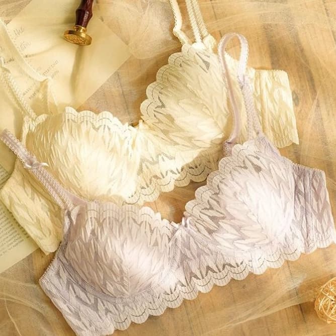 Angel👙บราลูกไม้เซ็กซี่ ไซส์เล็ก มีโครงดันทรงนุ่ม ช่วยยกกระชับและขยายทรง ป้องกันการหย่อนคล้อย เนื้อผ้านุ่มสบาย