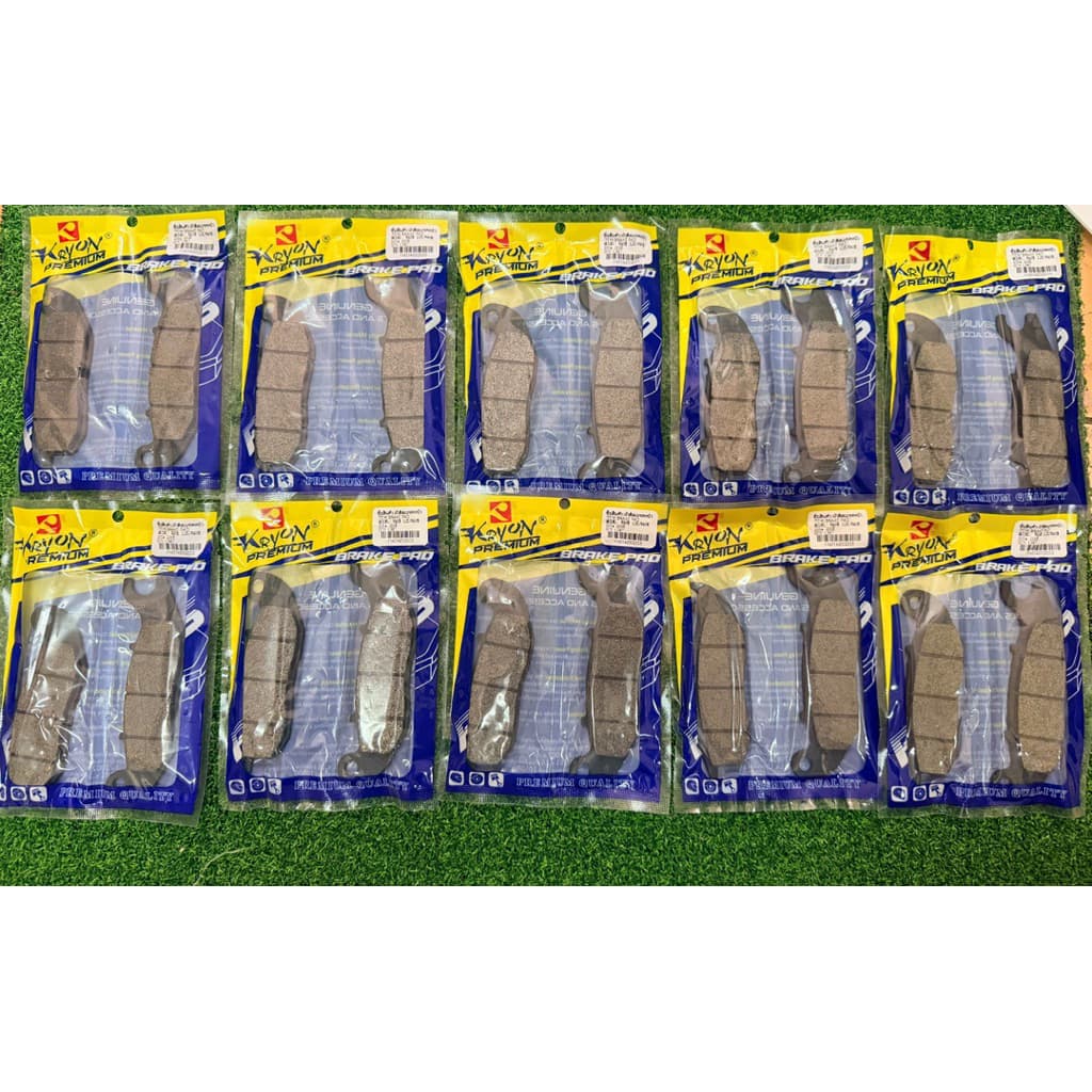 Kevon ผ้าเบรกหน้าคุณภาพสูง สำหรับ WAVE125 Sonic new Spacy125 CM125-1S CBR(R) CBR150R Nice MSX ราคา10 คู่ คุณภาพพรีเมียม