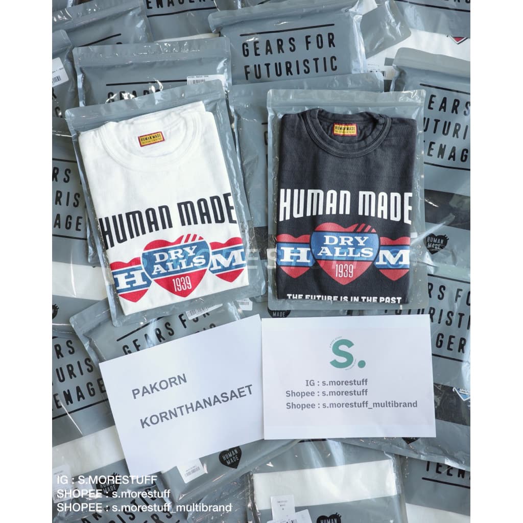 HUMAN MADE. GRAPHIC T-SHIRT (HM30TE003) ลายหัวใจ 3 ดวง