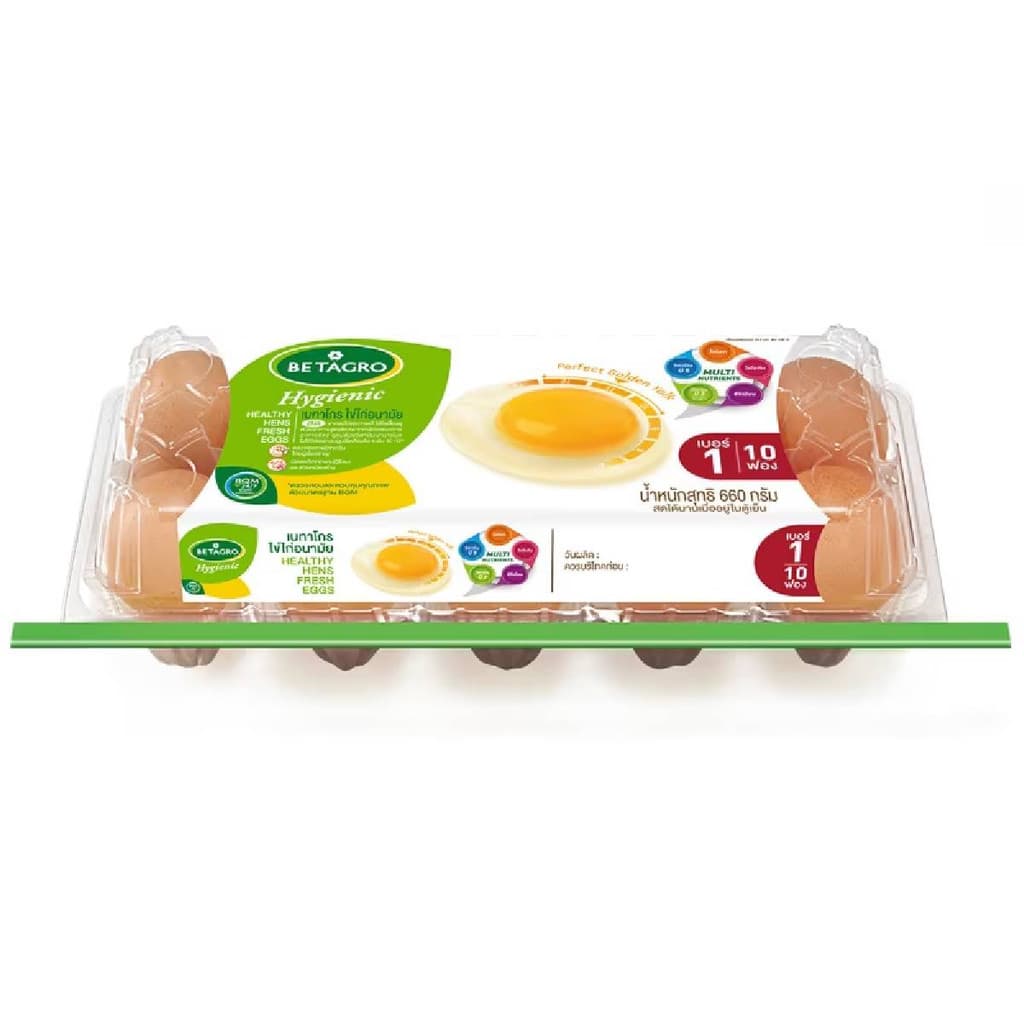 [8856294055040] Betagro Egg Pack 10 No.1 (พนักงาน กำชับ ไรเดอร์ ระวังแตก)